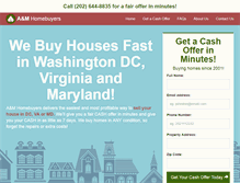 Tablet Screenshot of amhomebuyers.com
